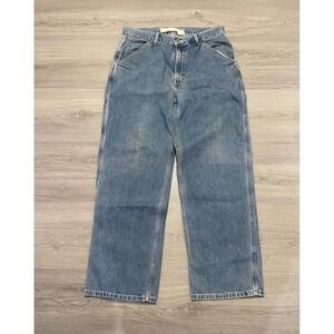 Vintage Gap Denim Carpenter Pants 34x30 Skater Distressed Jeans Blue Denim Y2K